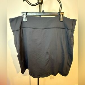 Duluth Trading Co Black Nylon Blend Skort